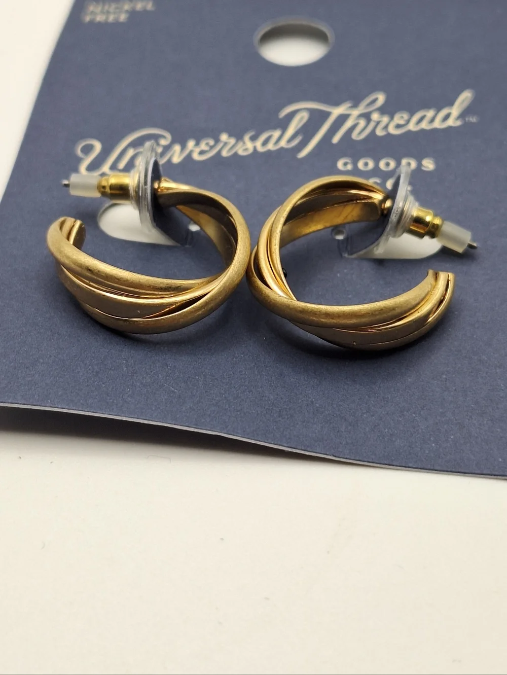 Universal Thread Gold Hoop Earrings | Classic Chunky Hoops Nickel Free